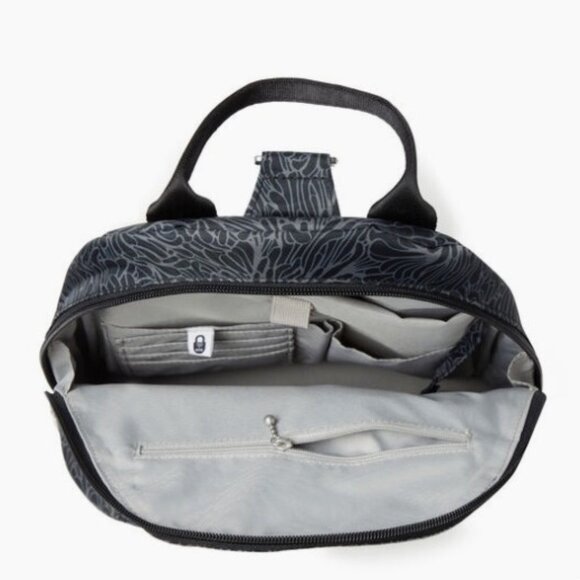 NWT Baggallini Naples Convertible Small Backpack Handbag Sling Midnight Blossom - Picture 12 of 14